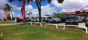 Car yard barriers WA