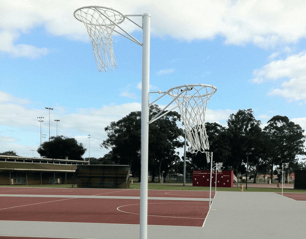 Reversible netball tower at Perth sporting club