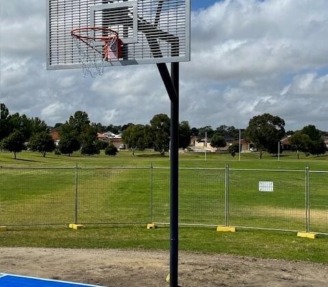 Heavy Duty Basketball Tower in Darch With Noise Migrating Backboard