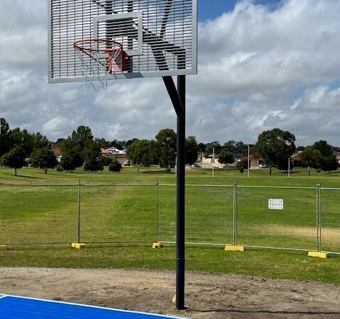 Heavy Duty Basketball Tower in Darch With Noise Migrating Backboard